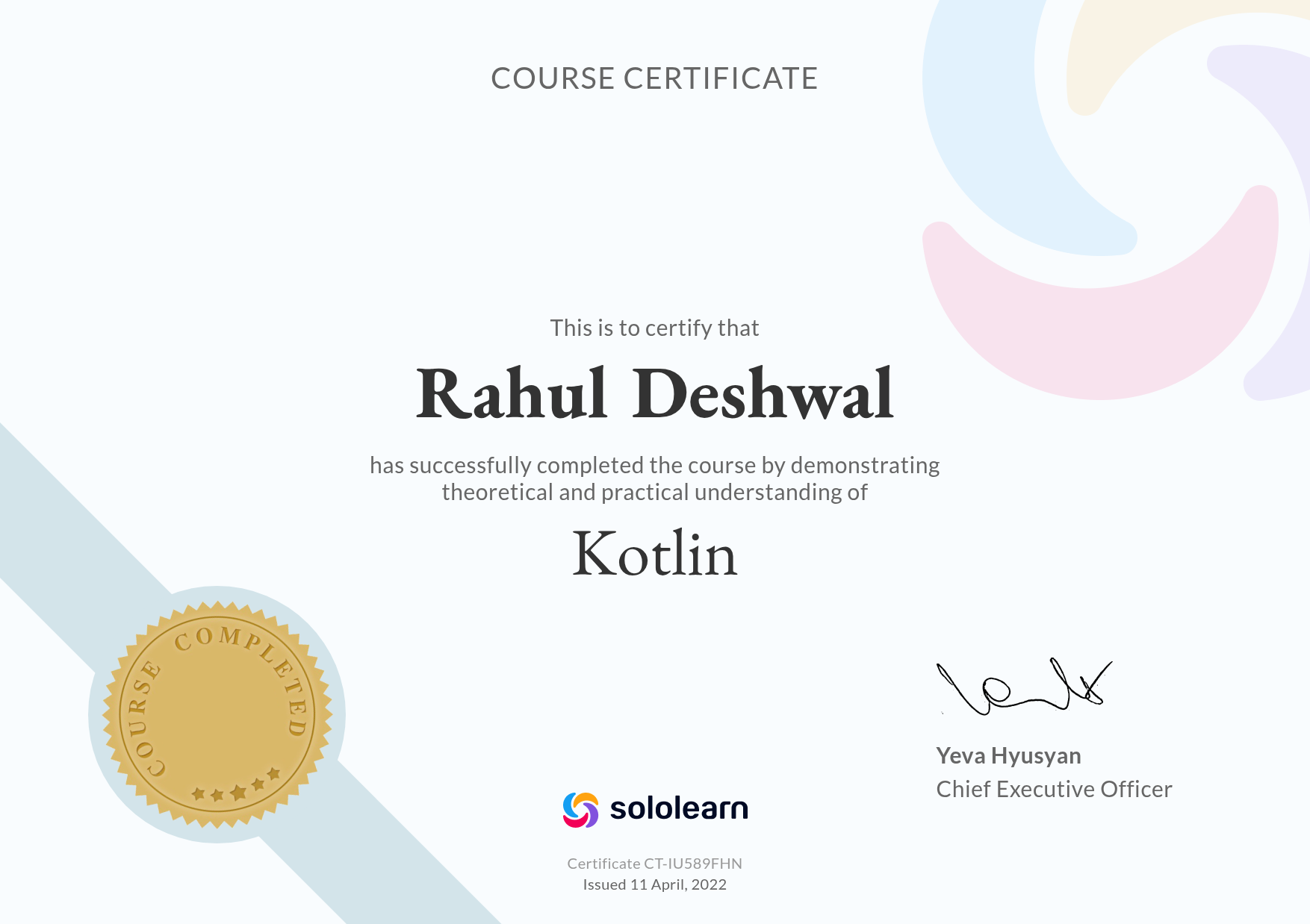Kotlin Certificate